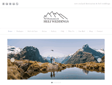 Tablet Screenshot of heliweddings.co.nz